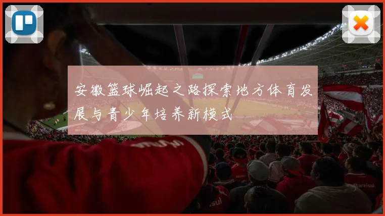 安徽篮球崛起之路探索地方体育发展与青少年培养新模式